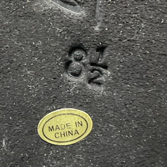 Very Fine Black Leather Ballroom Salsa Latin Dance Shoe High Heels EUC Size 8.5 - Picture 7 of 9